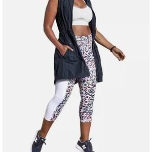 Athleta High Rise Watercolor Chaturanga Capri Leggings XS